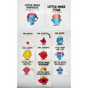 Roger Hargreaves Mr. Men & Little Miss Paperback Book Lot of 12 Kids Vintage